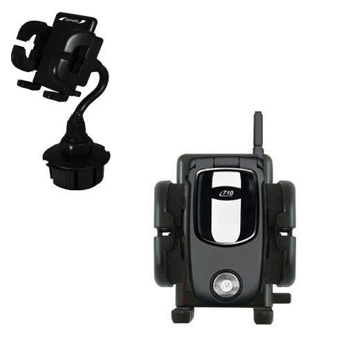Gomadic Brand Car Auto Cup Holder Mount suitable for the Nextel i710 - Attaches to your vehicle cupholder