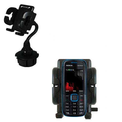 Gomadic Brand Car Auto Cup Holder Mount suitable for the Nokia 5130 XpressMusic - Attaches to your vehicle cupholder