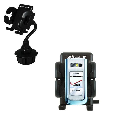 Gomadic Brand Car Auto Cup Holder Mount suitable for the Nokia 6205 - Attaches to your vehicle cupholder
