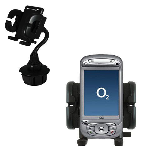 Gomadic Brand Car Auto Cup Holder Mount suitable for the O2 XDA Trion - Attaches to your vehicle cupholder
