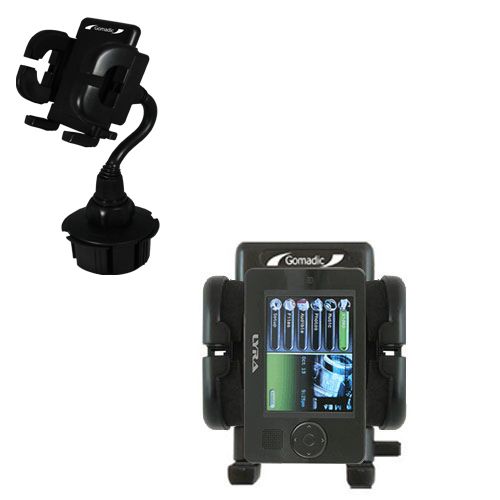 Gomadic Brand Car Auto Cup Holder Mount suitable for the RCA X3030 LYRA Media Player - Attaches to your vehicle cupholder
