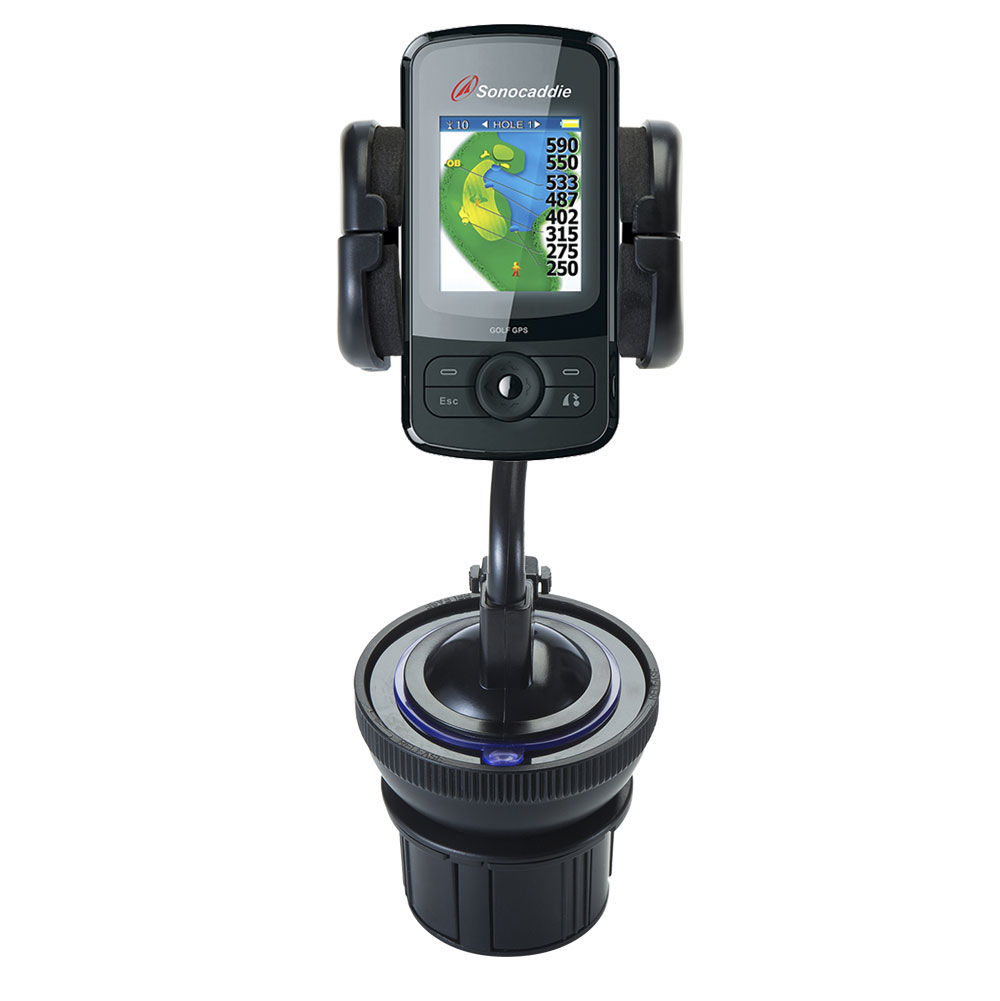 Cup Holder compatible with the Sonocaddie v300 Plus GPS