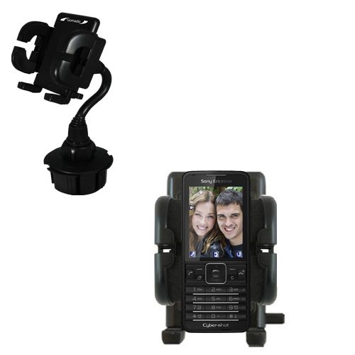 Gomadic Brand Car Auto Cup Holder Mount suitable for the Sony Ericsson C901 / C901A - Attaches to your vehicle cupholder