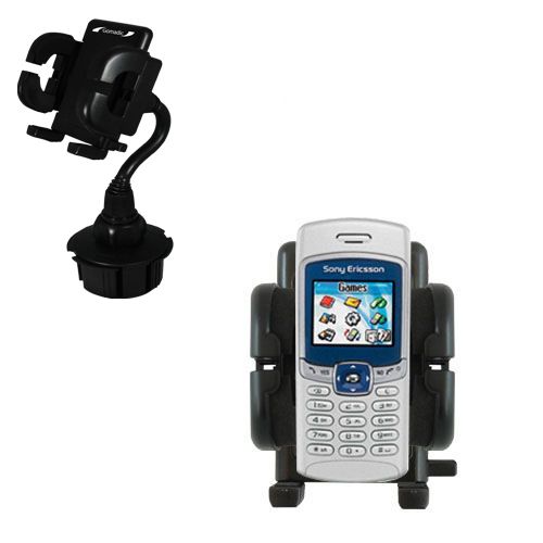 Gomadic Brand Car Auto Cup Holder Mount suitable for the Sony Ericsson T237 - Attaches to your vehicle cupholder