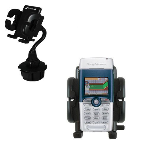 Gomadic Brand Car Auto Cup Holder Mount suitable for the Sony Ericsson T310 - Attaches to your vehicle cupholder