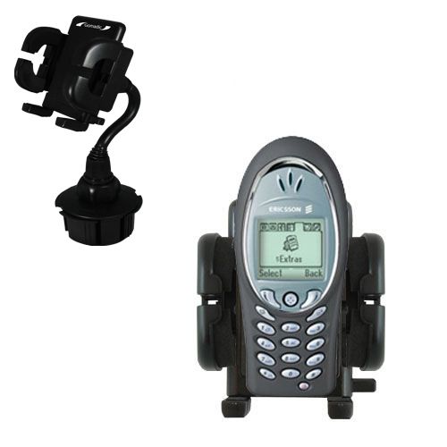 Gomadic Brand Car Auto Cup Holder Mount suitable for the Sony Ericsson T60c - Attaches to your vehicle cupholder