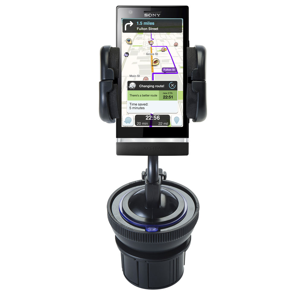 Cup Holder compatible with the Sony Ericsson Xperia P / LT22i