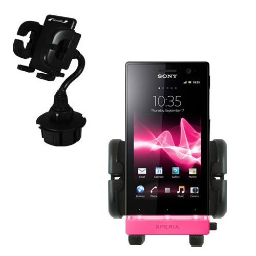 Cup Holder compatible with the Sony Ericsson Xperia U / ST25i