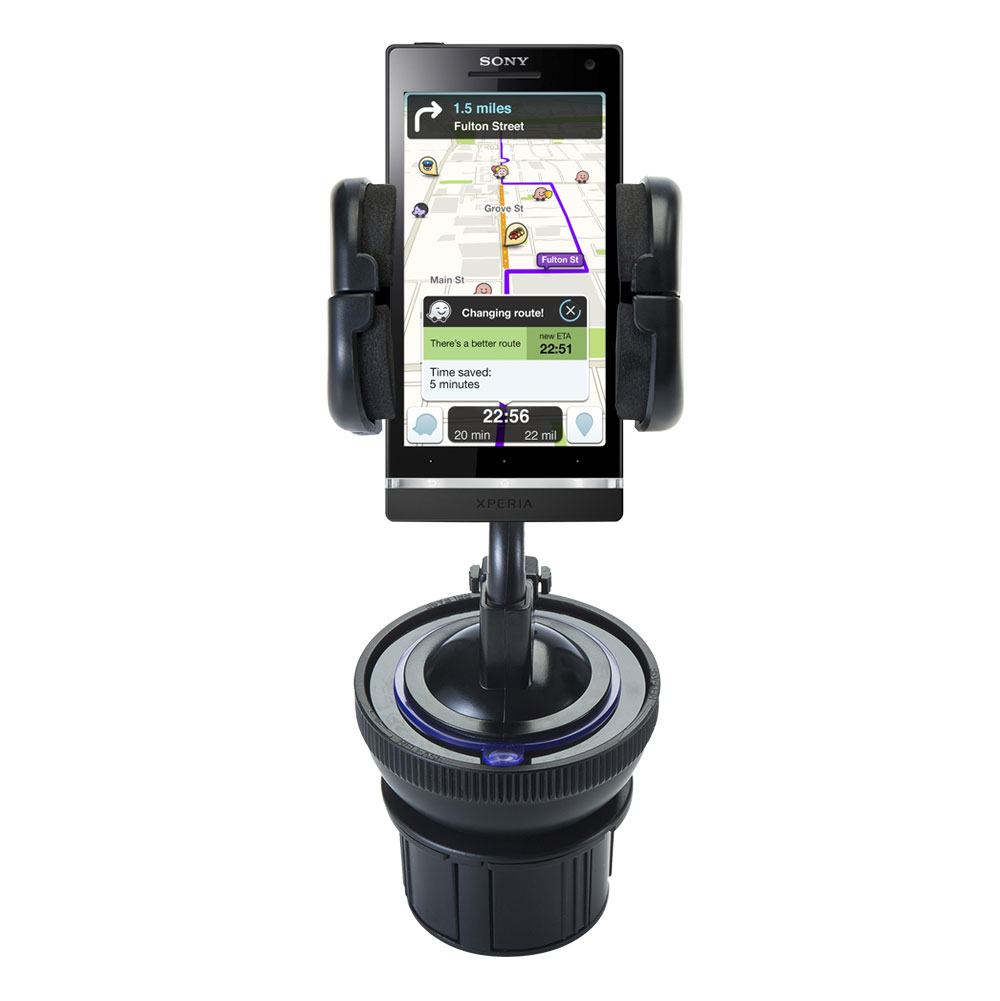 Cup Holder compatible with the Sony Ericsson Xperia U / ST25i