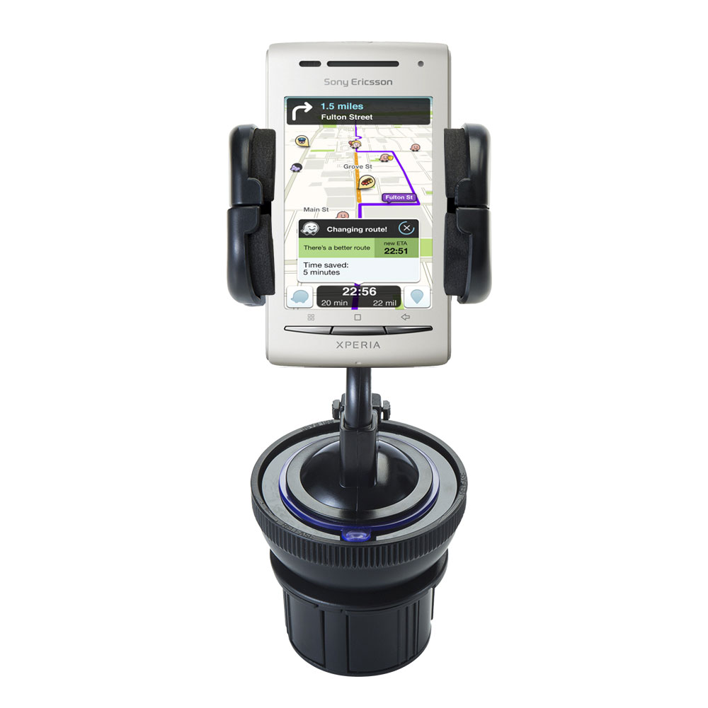 Cup Holder compatible with the Sony Ericsson Xperia X8 / X8A