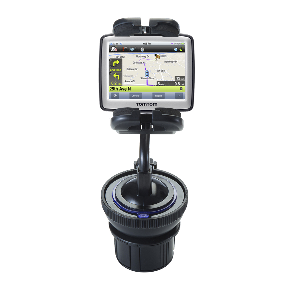 Cup Holder compatible with the TomTom ONE Regional Regional 22