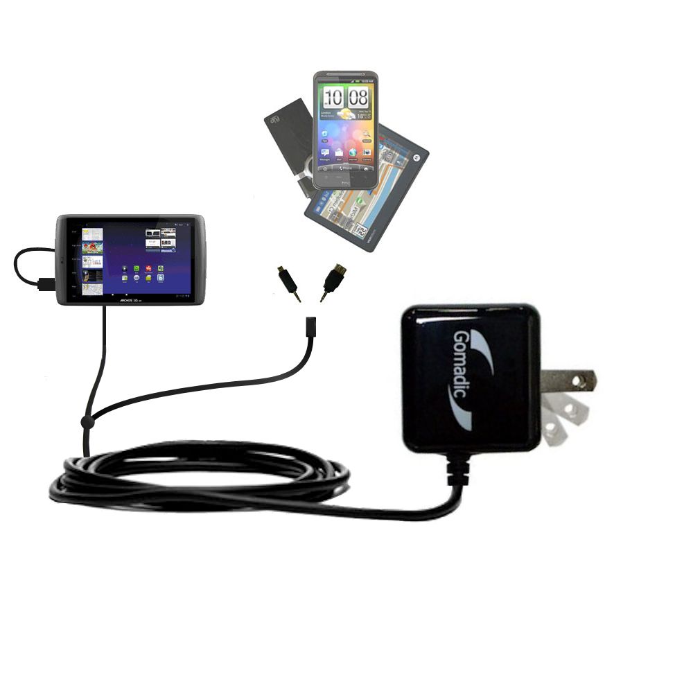 Double Wall Home Charger with tips including compatible with the Archos 101 G9