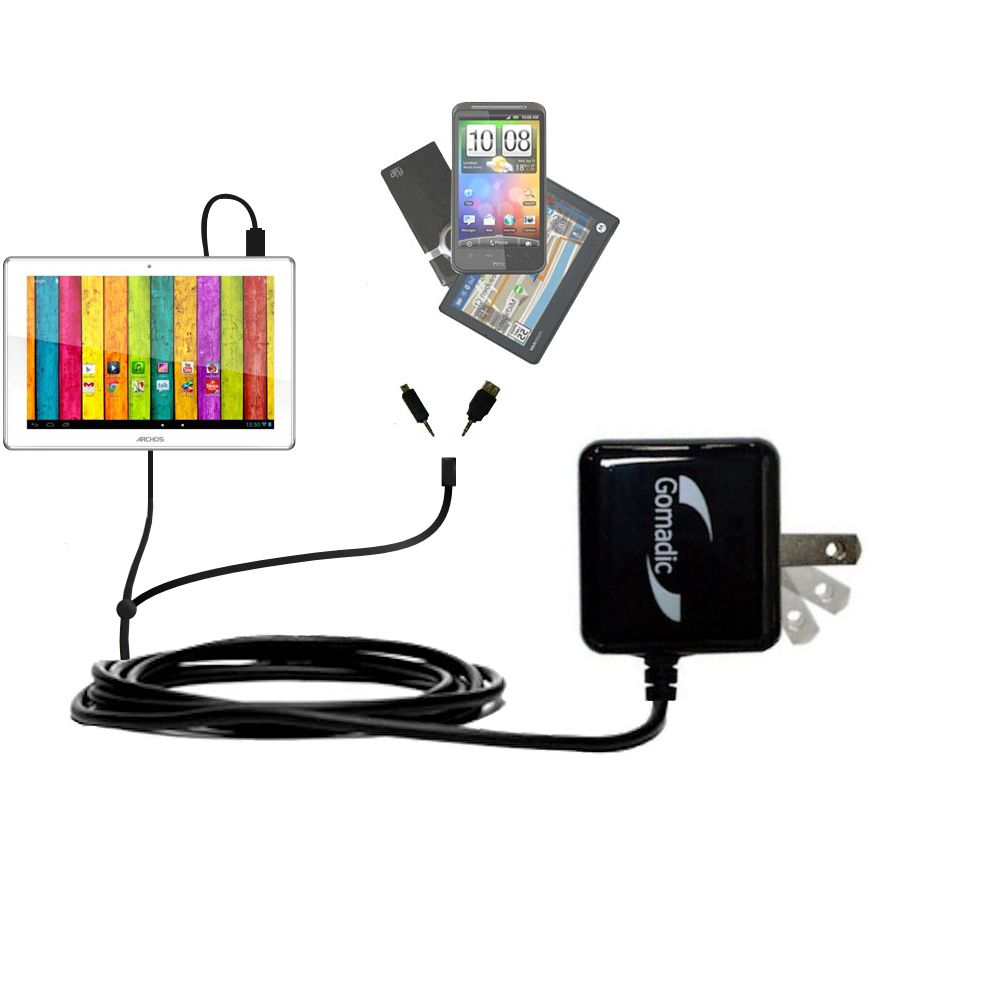 Double Wall Home Charger with tips including compatible with the Archos 101 Titanium