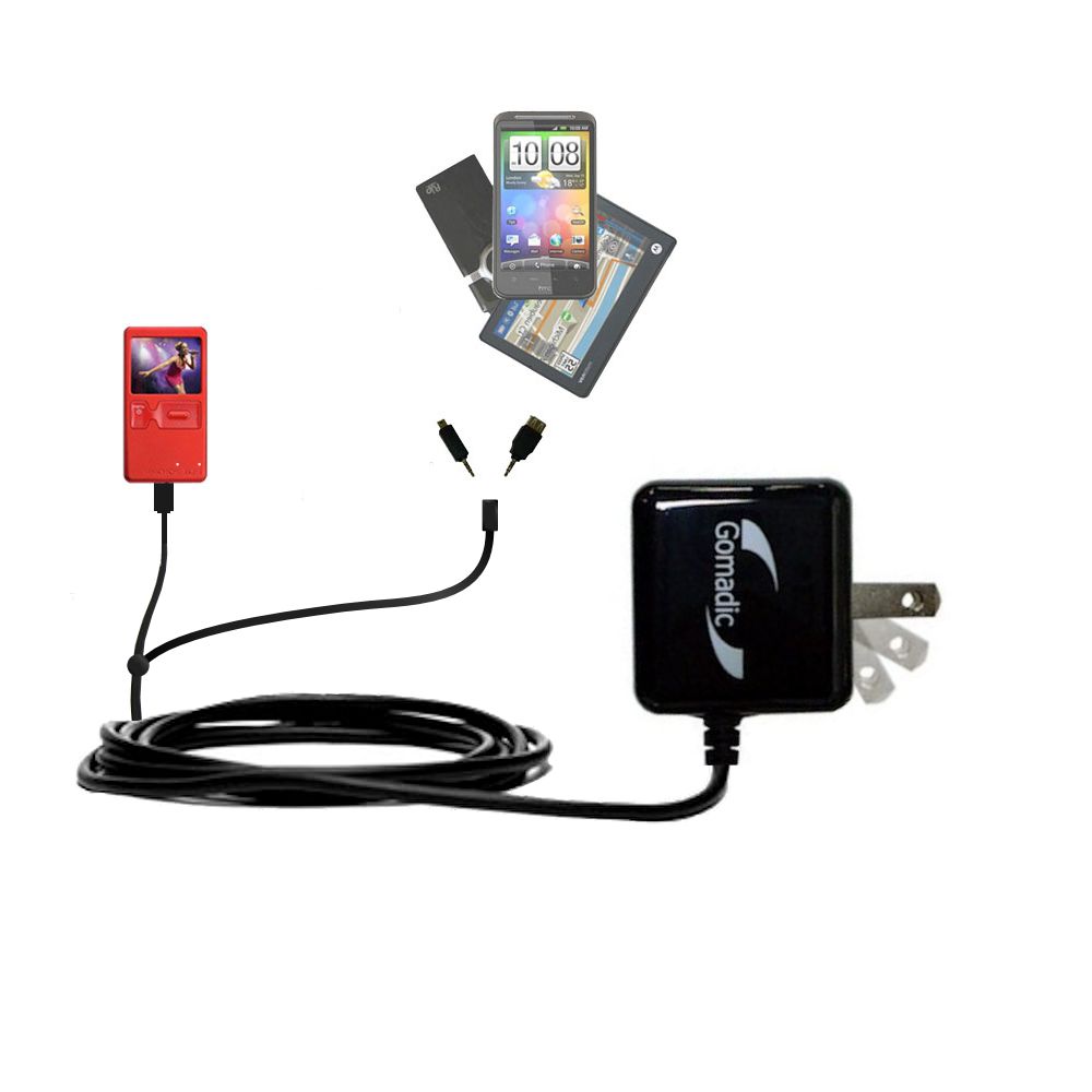 Double Wall Home Charger with tips including compatible with the Archos 105