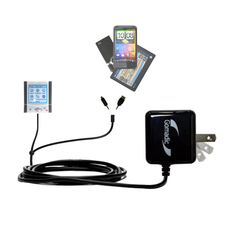 Double Wall Home Charger with tips including compatible with the Archos Gmini 220
