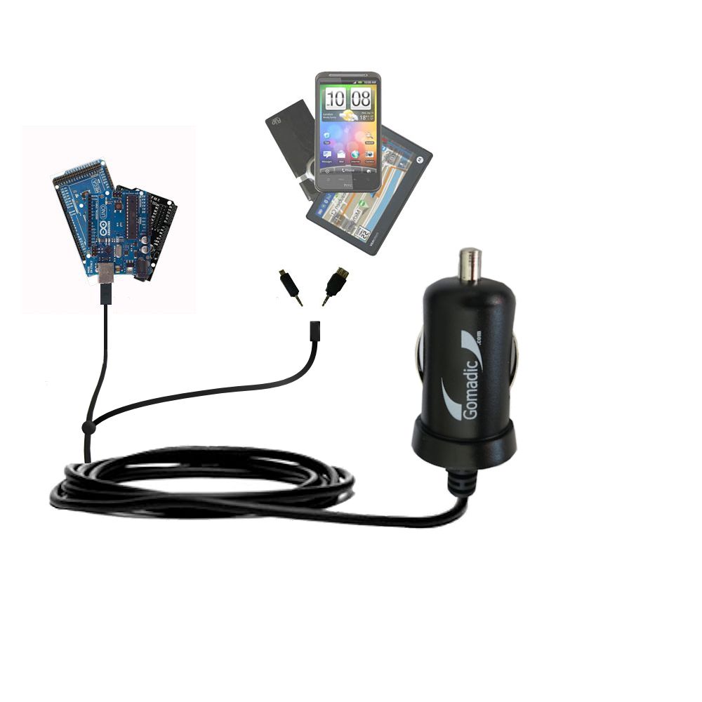 mini Double Car Charger with tips including compatible with the Arduino UNO / SainSmart / Mega / R3