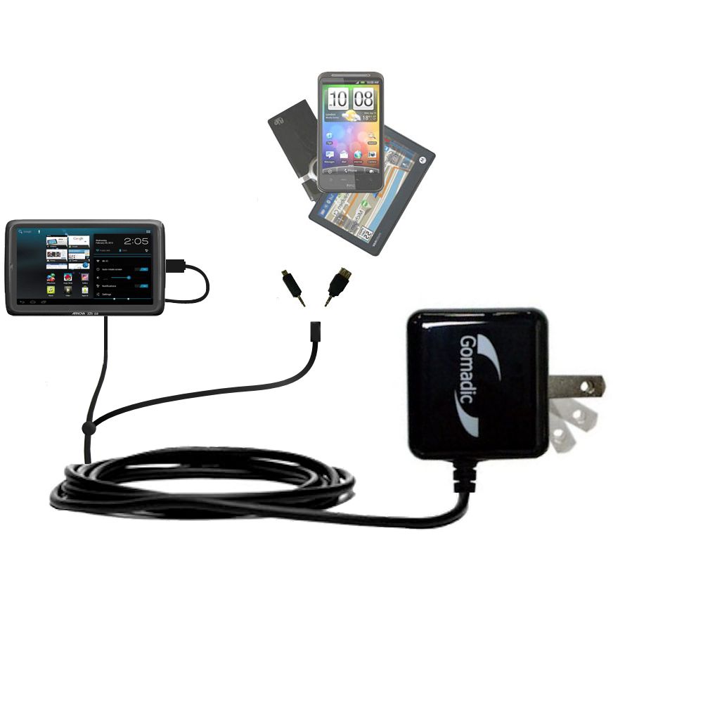 Double Wall Home Charger with tips including compatible with the Arnova 10c G3