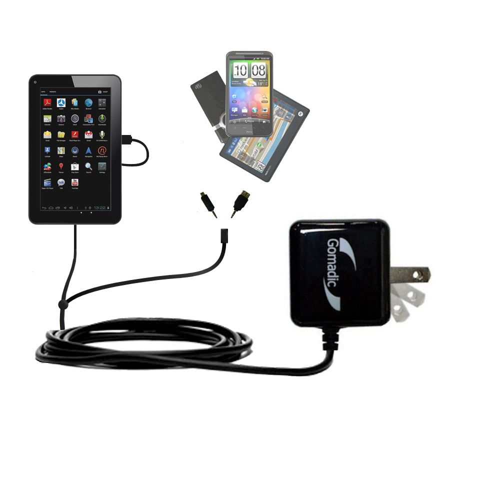 Double Wall Home Charger with tips including compatible with the Azpen A701