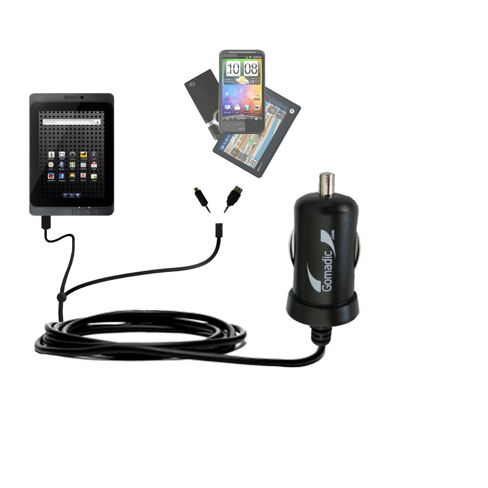 mini Double Car Charger with tips including compatible with the BeBook Live