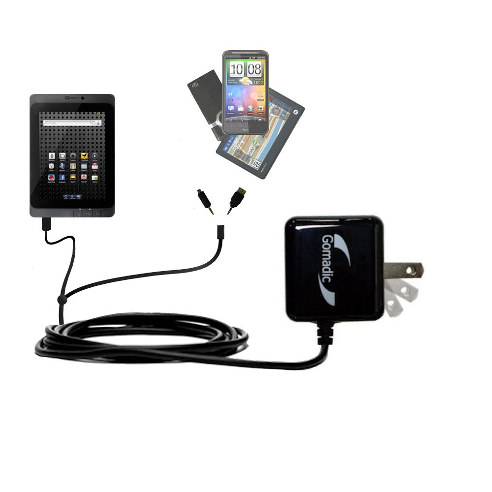 Double Wall Home Charger with tips including compatible with the BeBook Live