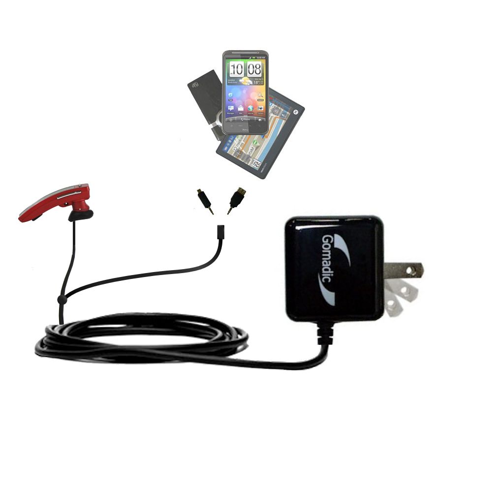 Double Wall Home Charger with tips including compatible with the BlueAnt Q2 Smart Bluetooth