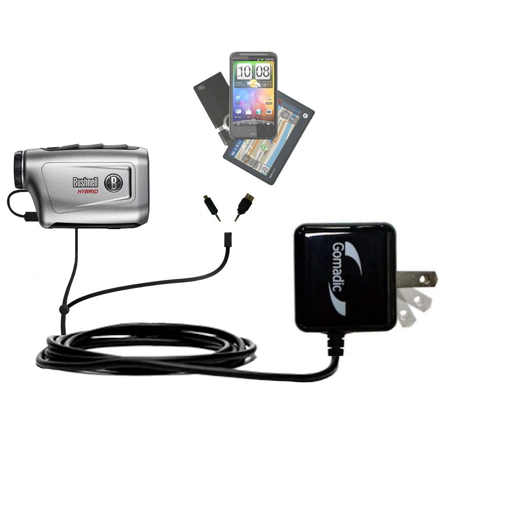 Double Wall Home Charger with tips including compatible with the Bushnell Hybrid Laser GPS