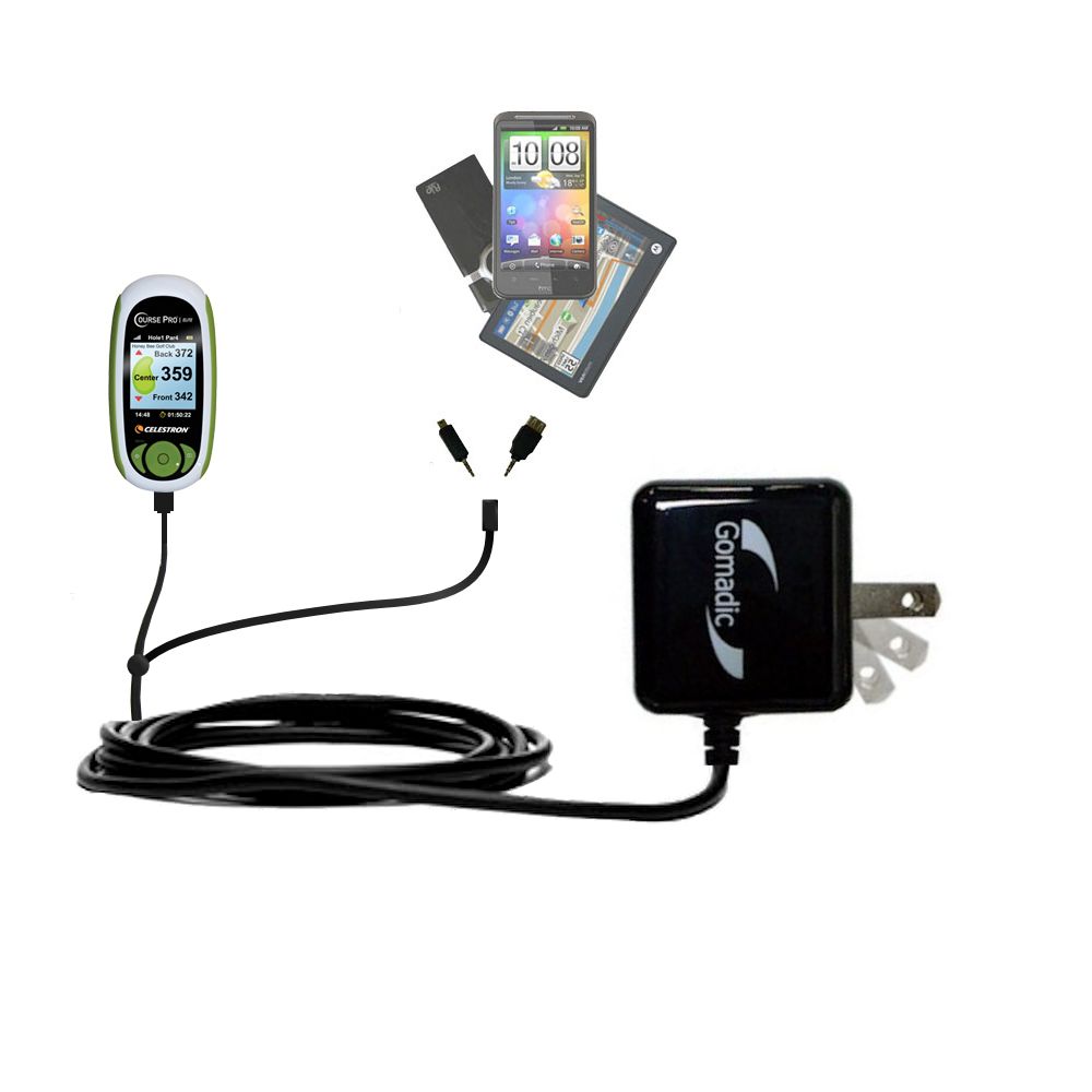 Double Wall Home Charger with tips including compatible with the Celestron CoursePro Elite