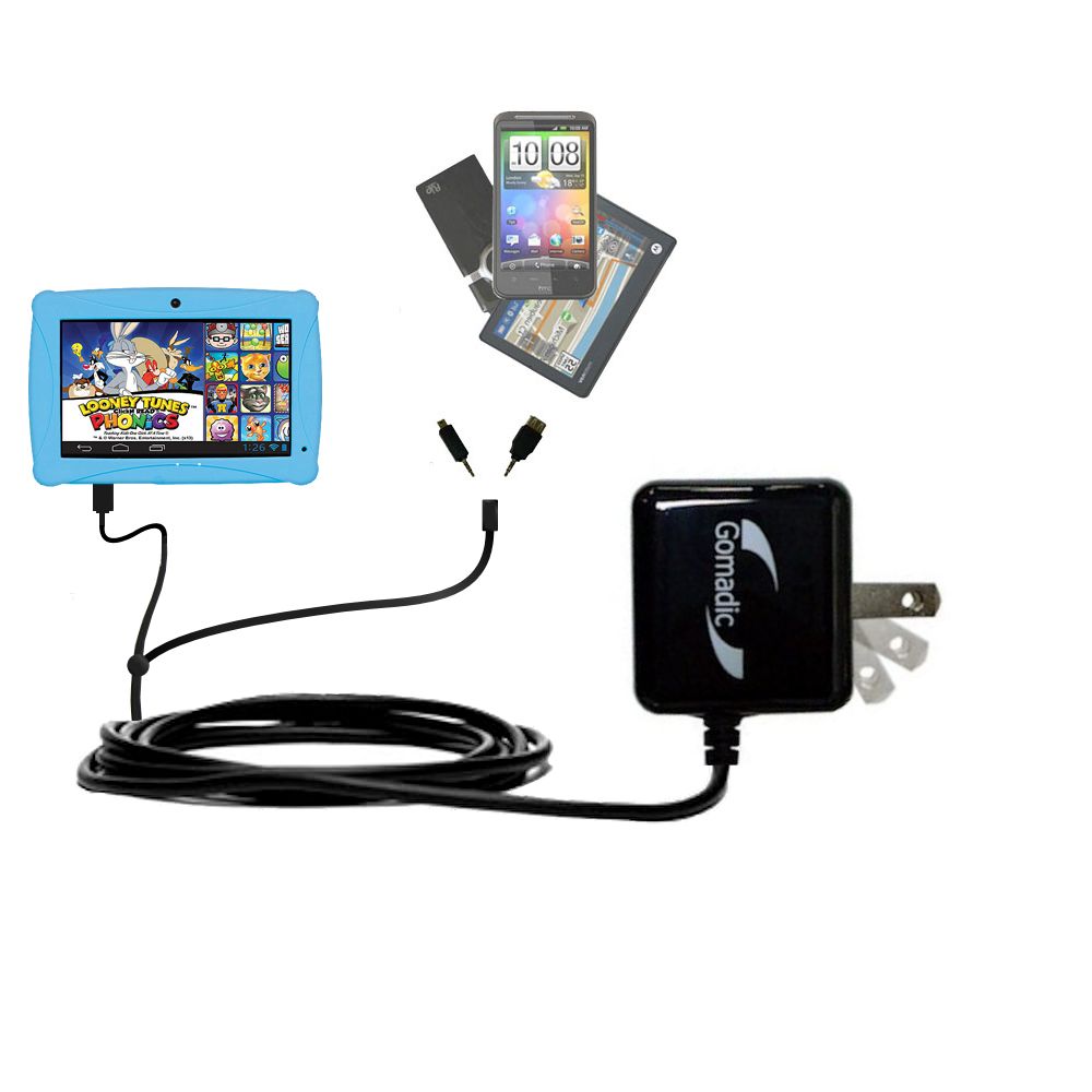 Double Wall Home Charger with tips including compatible with the ClickN Kids CKP774