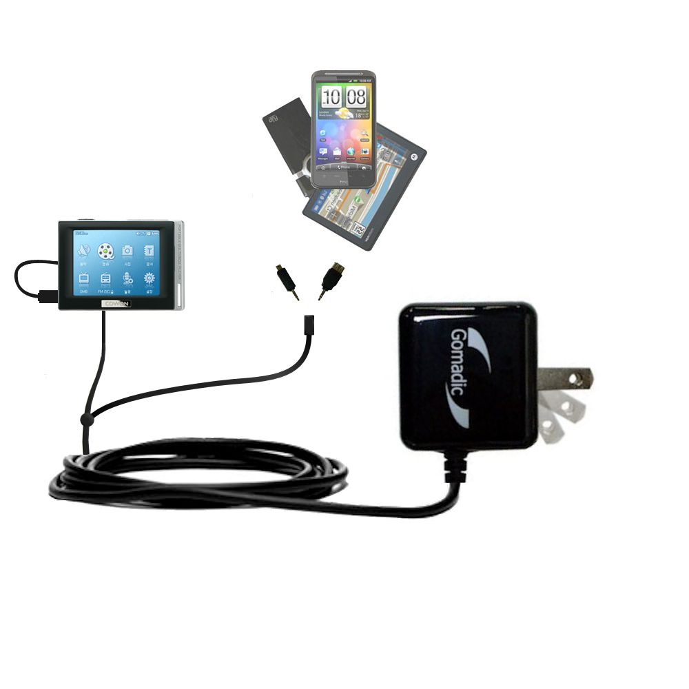 Double Wall Home Charger with tips including compatible with the Cowon cowon d2