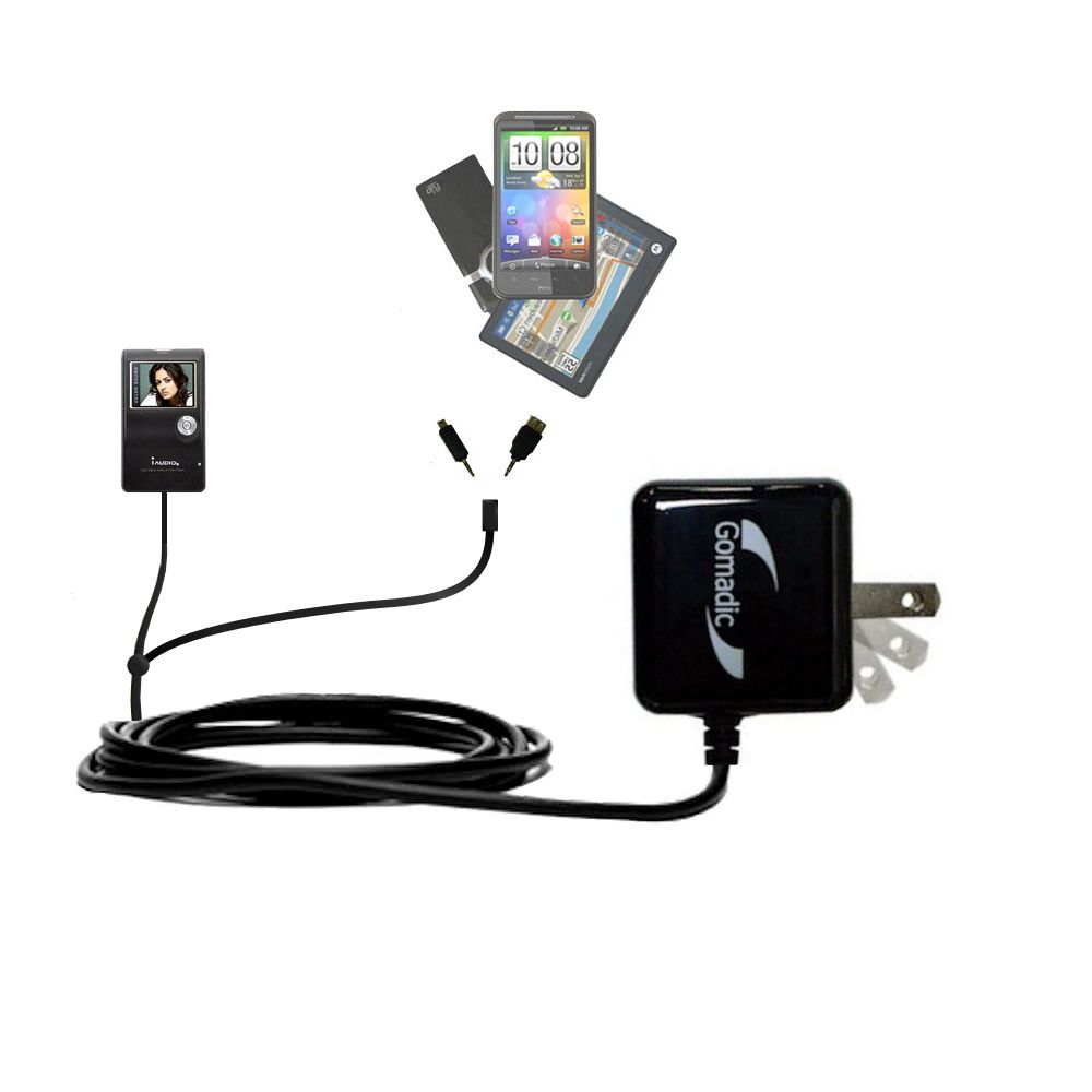 Double Wall Home Charger with tips including compatible with the Cowon iAudio 7