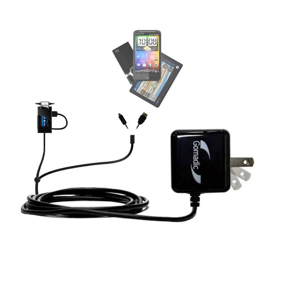 Double Wall Home Charger with tips including compatible with the Cowon iAudio T2