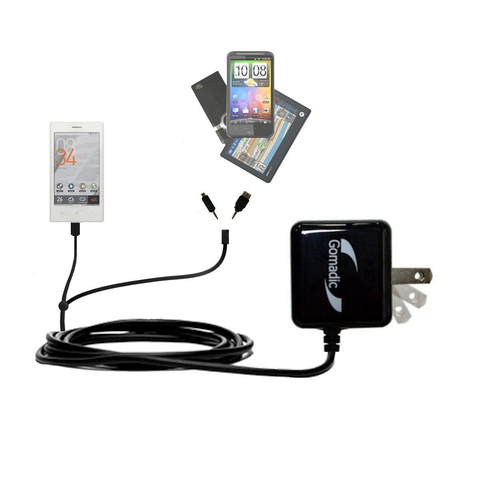 Double Wall Home Charger with tips including compatible with the Cowon Z2 Plenue