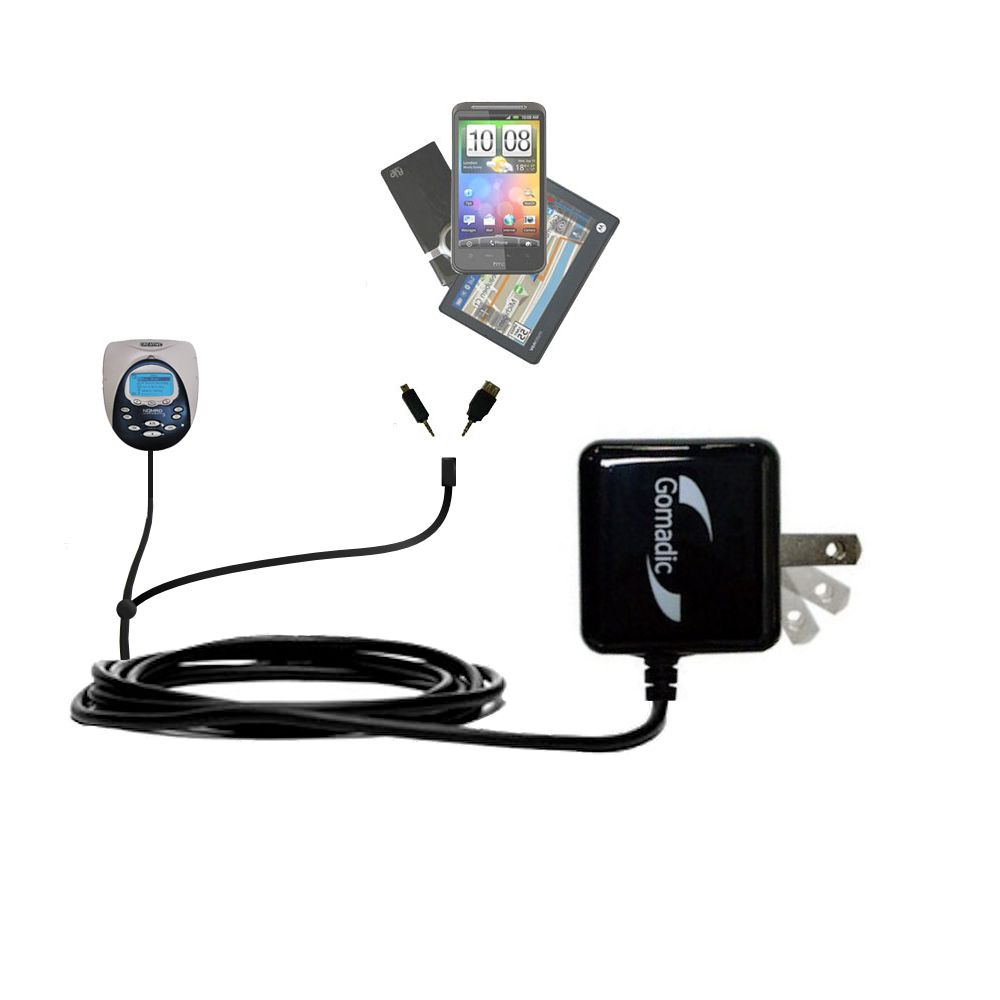Double Wall Home Charger with tips including compatible with the Creative NOMAD Jukebox 2/3