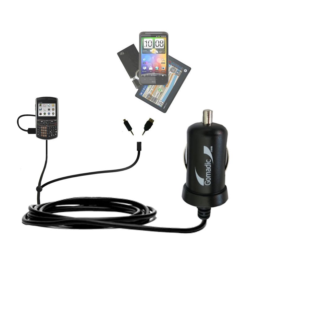 mini Double Car Charger with tips including compatible with the Cricket TXTM8 3G