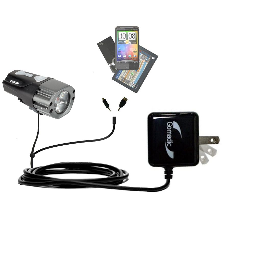 Double Wall Home Charger with tips including compatible with the Cygolite Pace