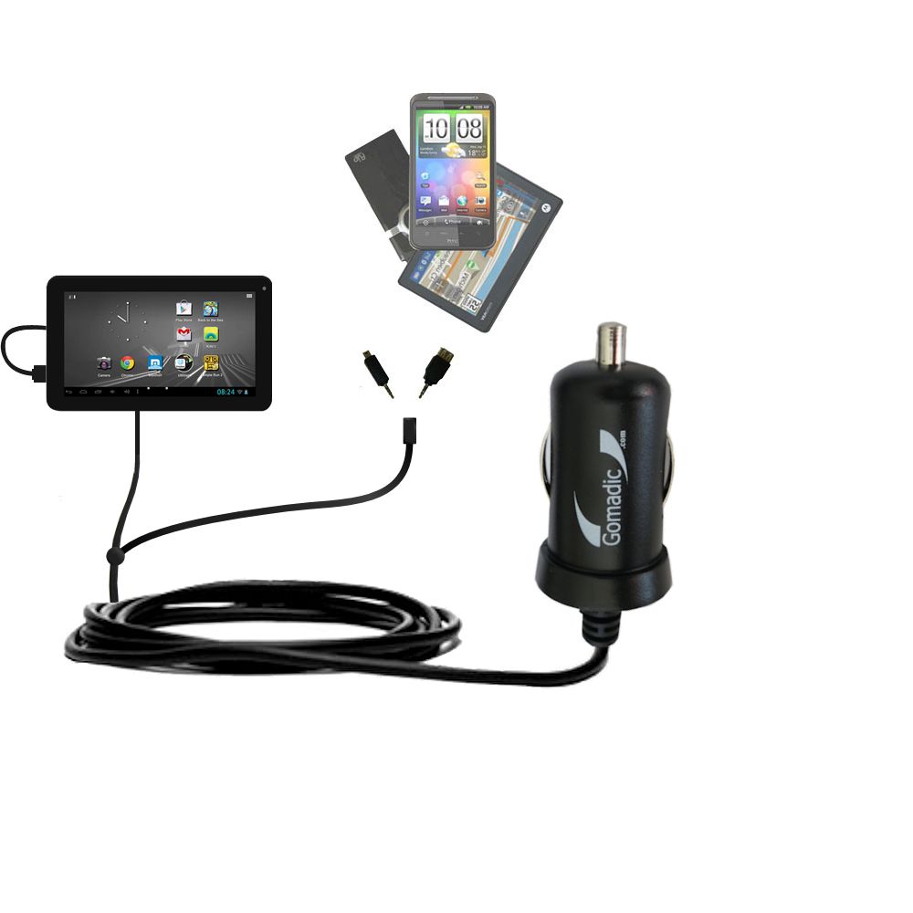 mini Double Car Charger with tips including compatible with the D2 D2-1061G