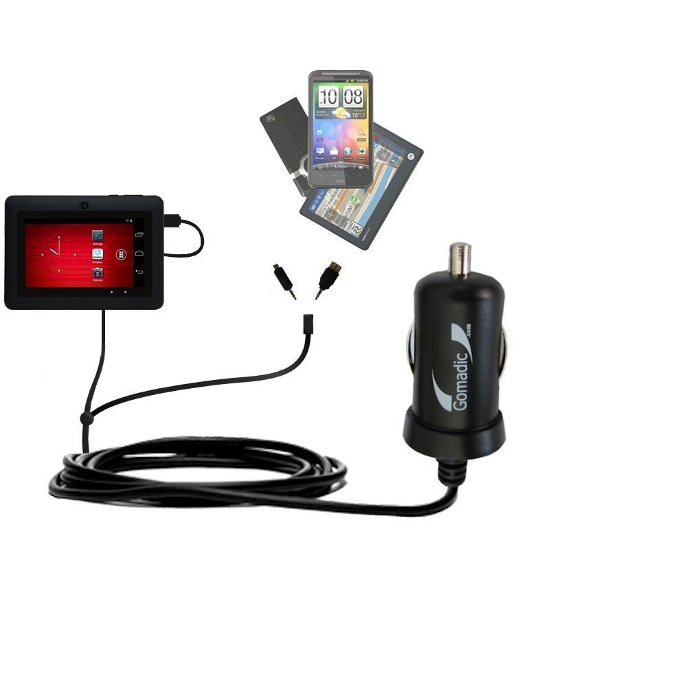 mini Double Car Charger with tips including compatible with the D2 D2-430
