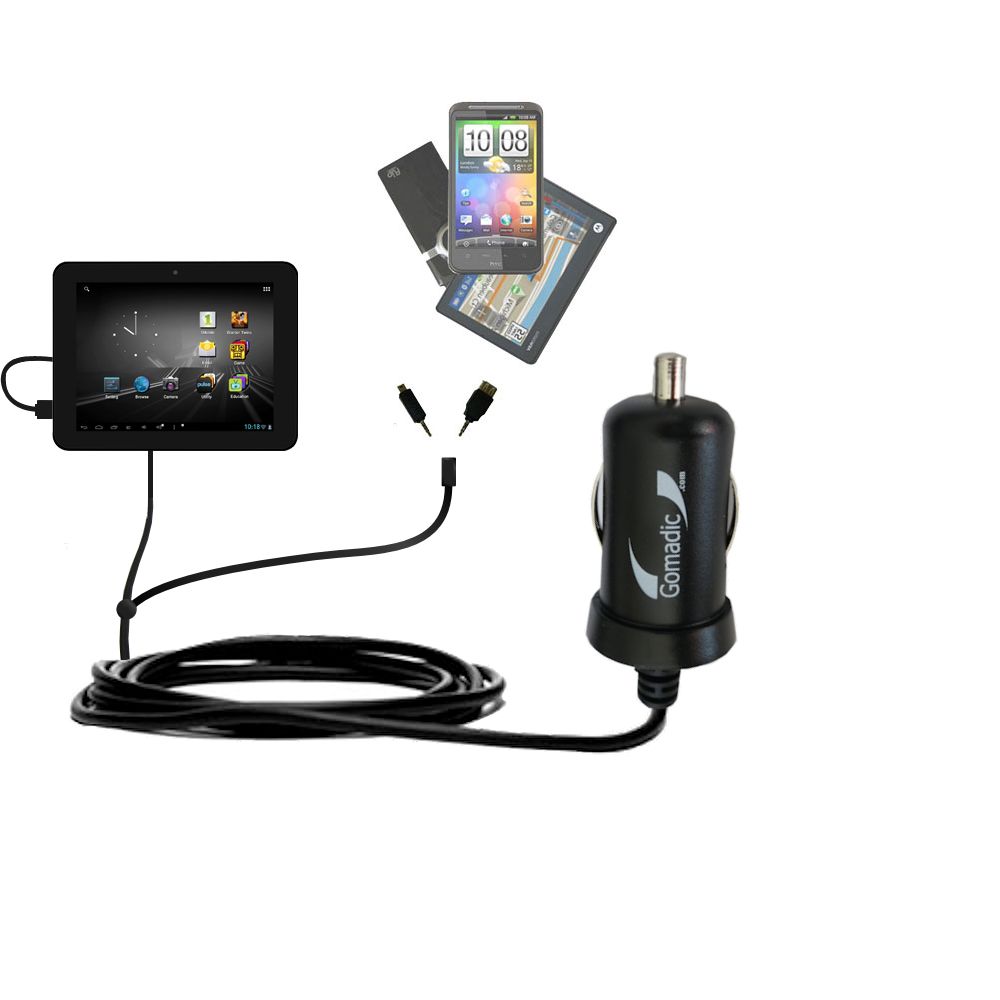 mini Double Car Charger with tips including compatible with the D2 D2-721G