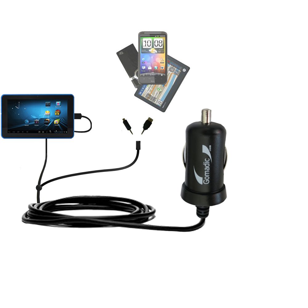 mini Double Car Charger with tips including compatible with the D2 D2-927G / D2-912
