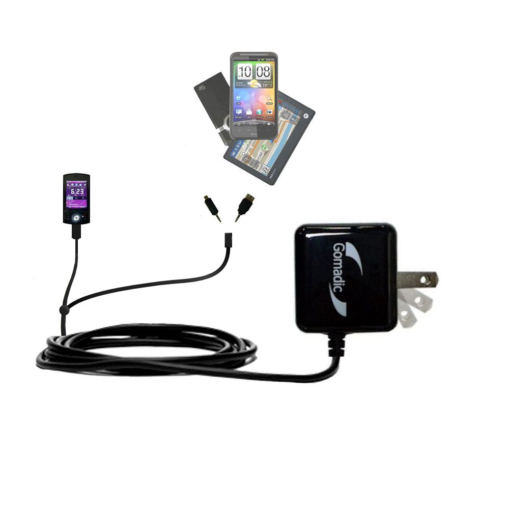 Double Wall Home Charger with tips including compatible with the Dopod P860