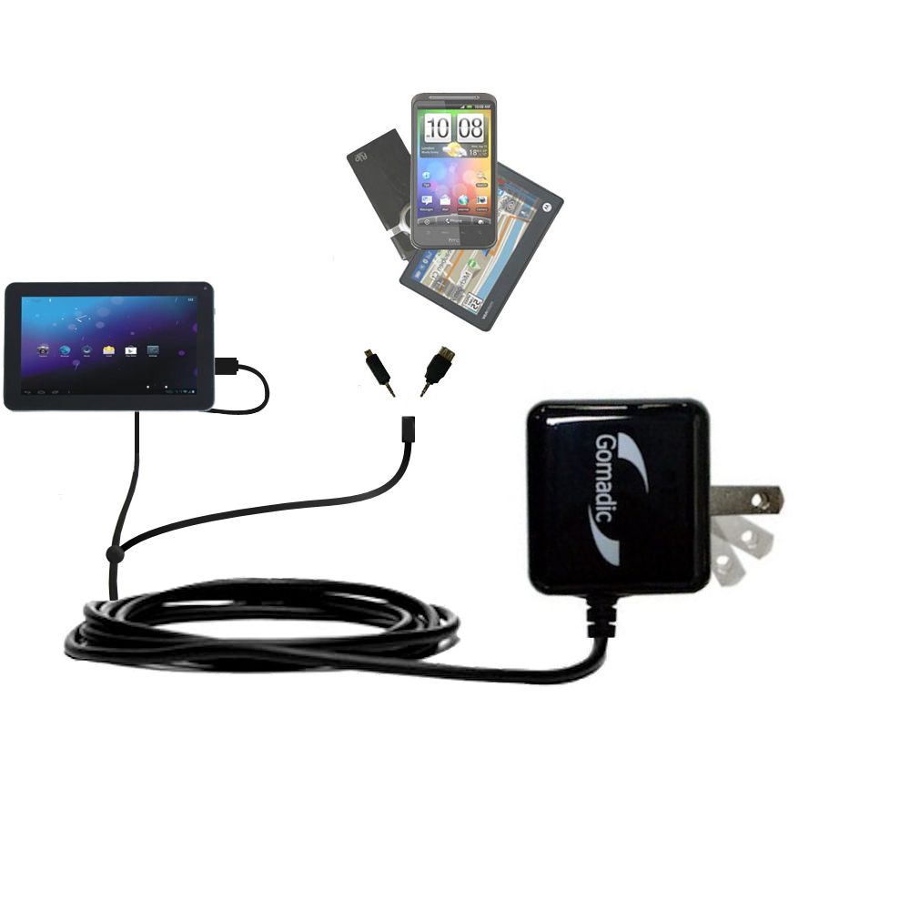 Double Wall Home Charger with tips including compatible with the Double Power DOPO M975