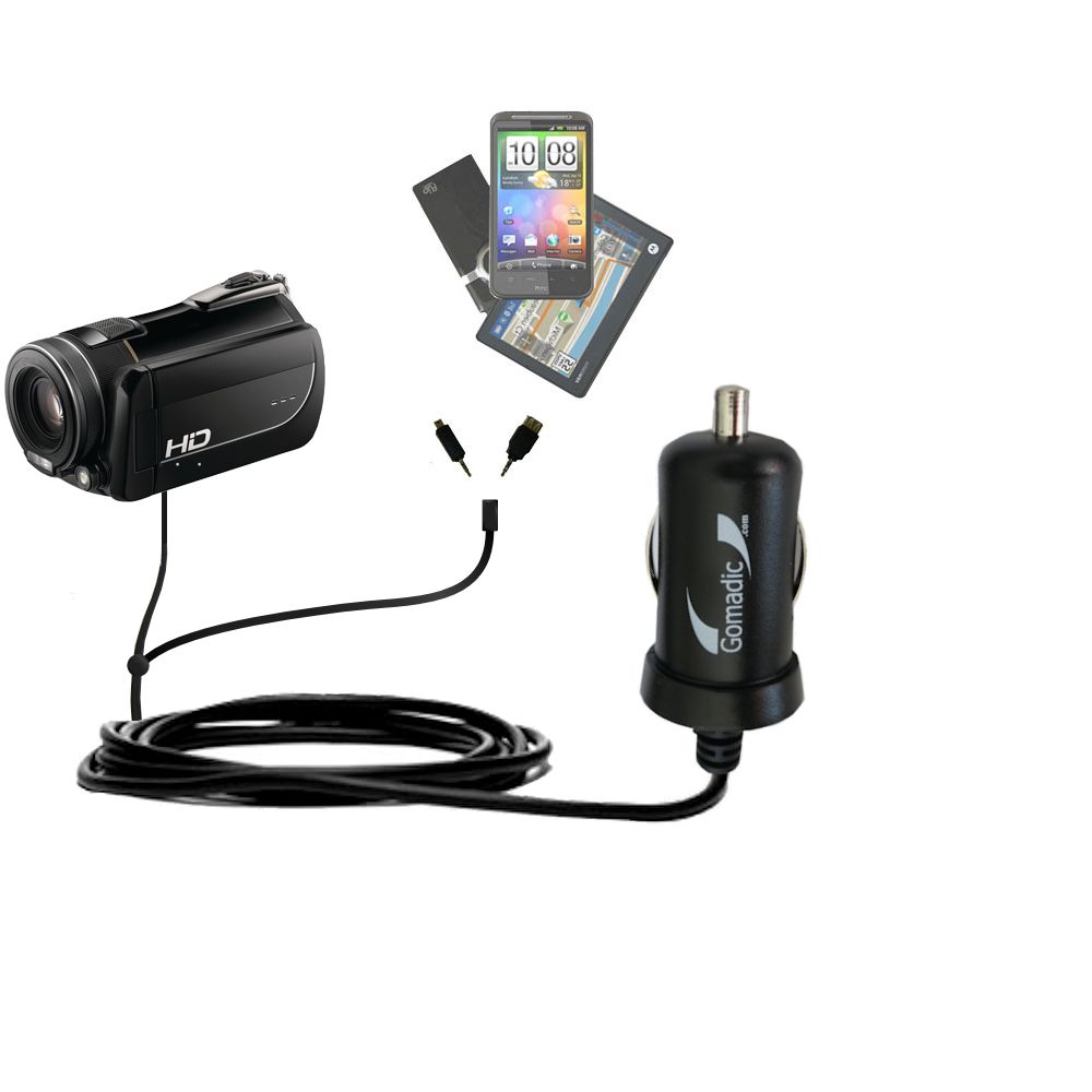 mini Double Car Charger with tips including compatible with the DXG 5K1V