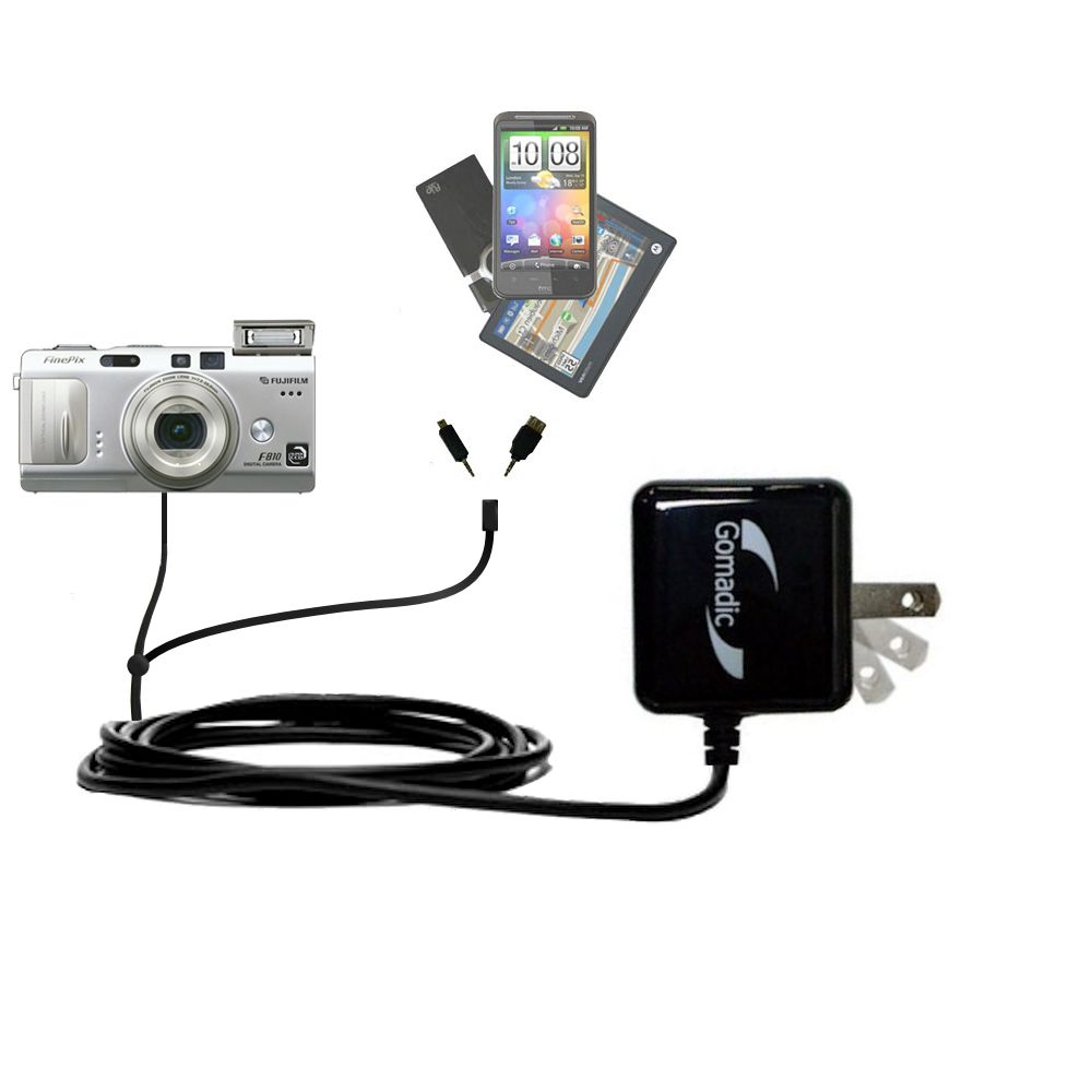 Double Wall Home Charger with tips including compatible with the Fujifilm FinePix F810