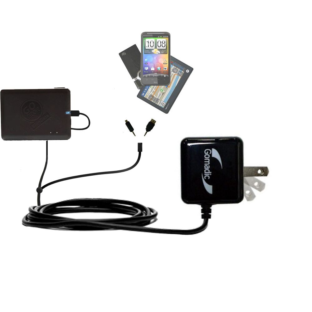 Double Wall Home Charger with tips including compatible with the GOgroove BlueGate