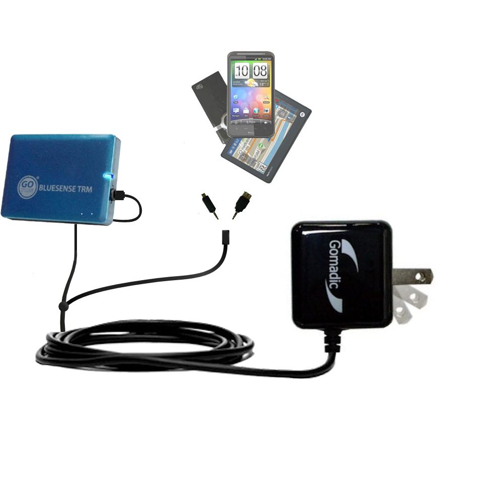 Double Wall Home Charger with tips including compatible with the GOgroove BlueSense TRM