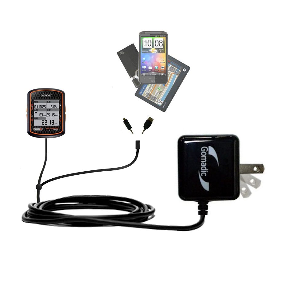 Double Wall Home Charger with tips including compatible with the Gssport GB-580P