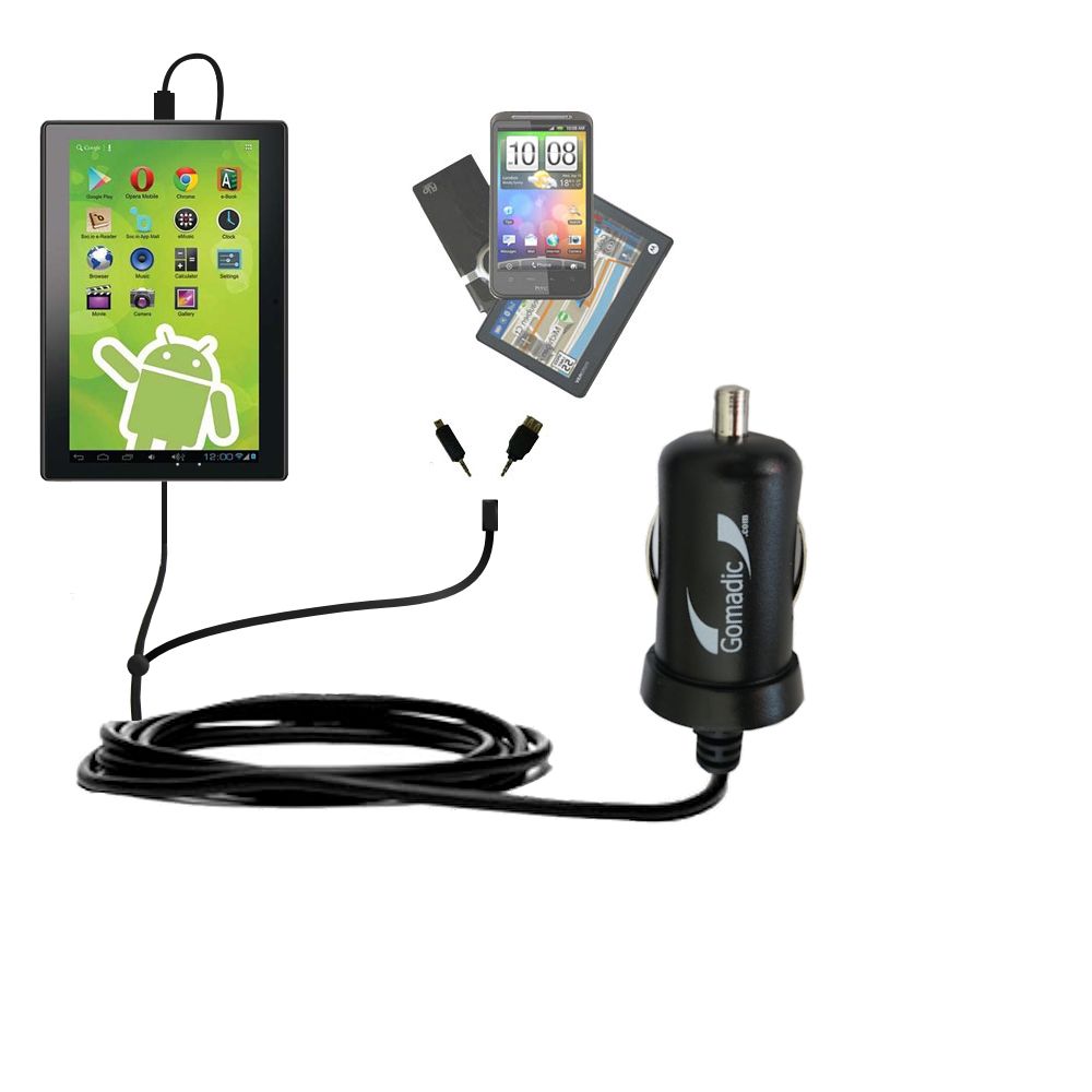 mini Double Car Charger with tips including compatible with the Hisense Sero 7 Pro M470BSA