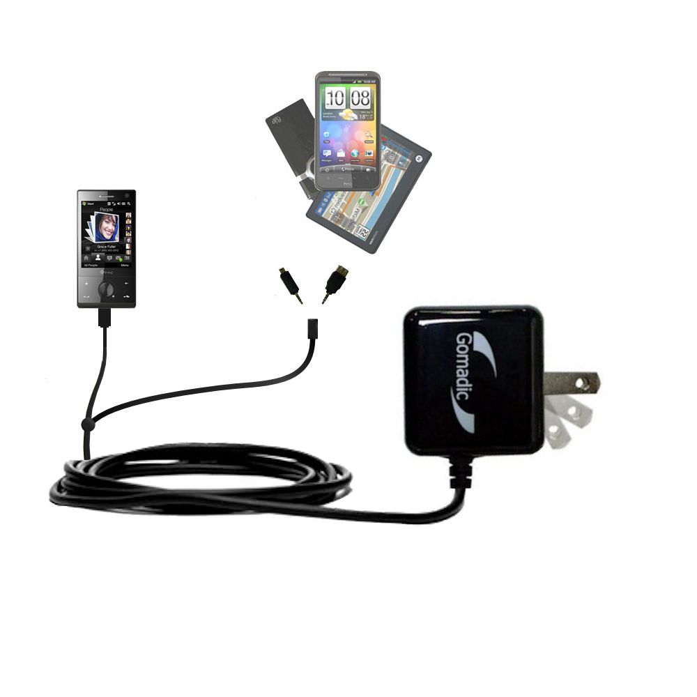 Double Wall Home Charger with tips including compatible with the HTC Diamond