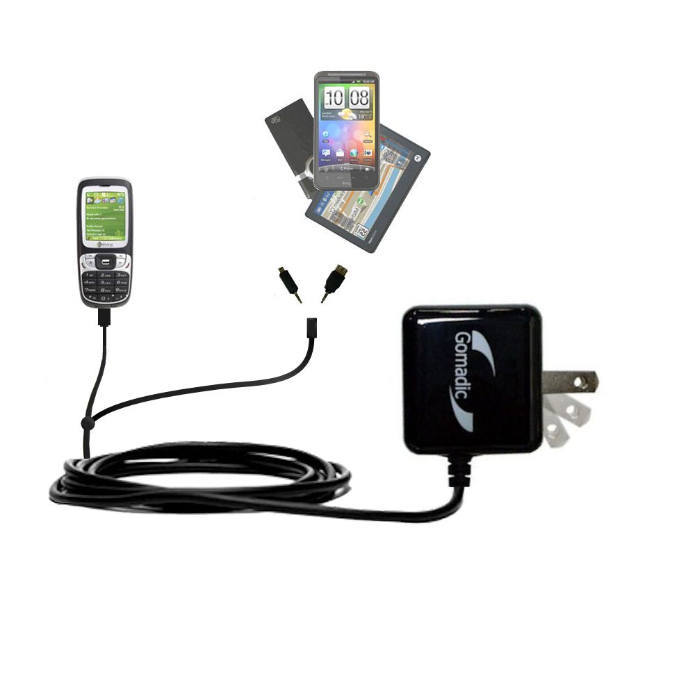 Double Wall Home Charger with tips including compatible with the HTC S310