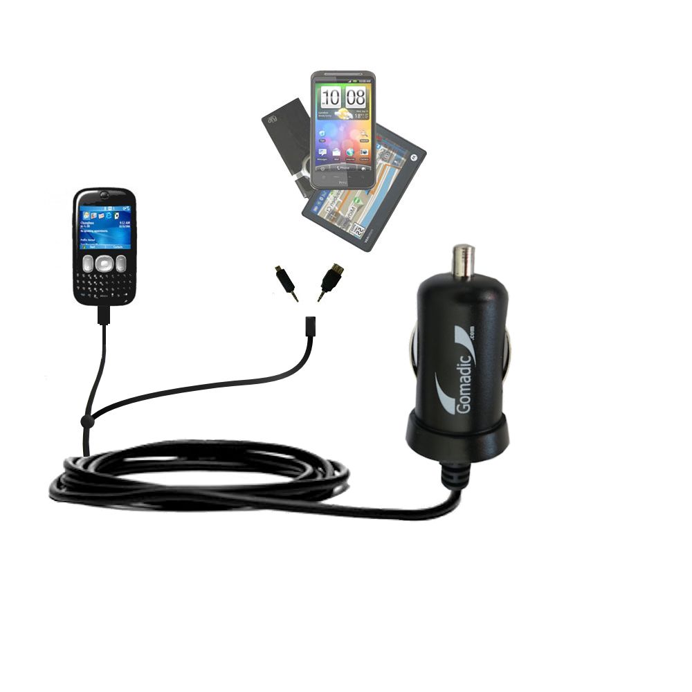 mini Double Car Charger with tips including compatible with the HTC S640
